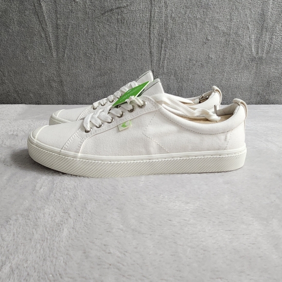Cariuma OCA Low Canvas Sneaker Whie Sustainable Vegan Shoe Unisex Size W13 M11.5 - Picture 5 of 12